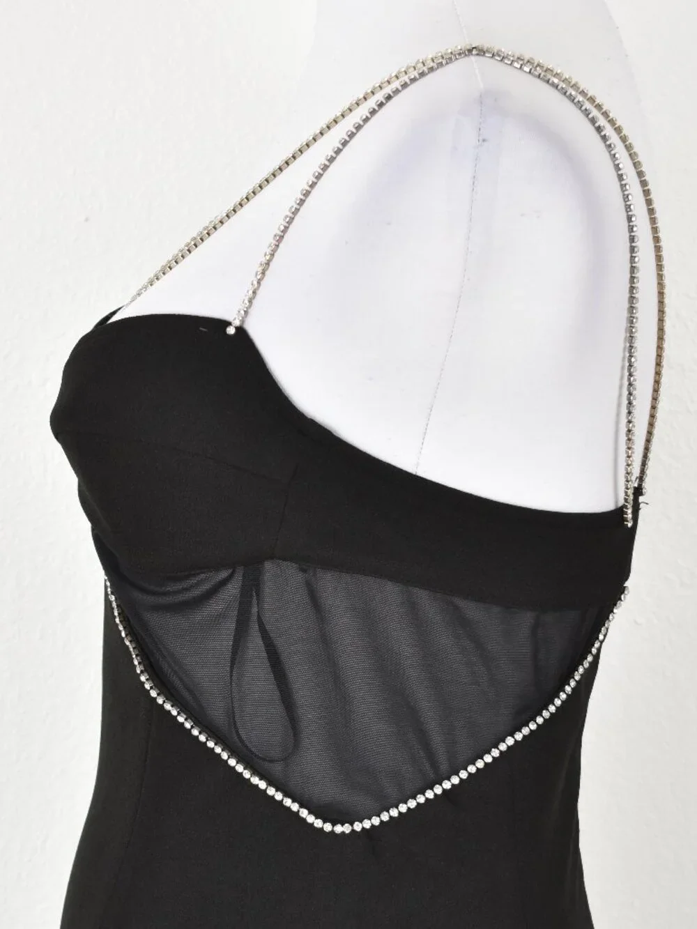 Heiress Beverly Hills Diamante Cutout Crepe Midi Dress - Picture 10 of 12